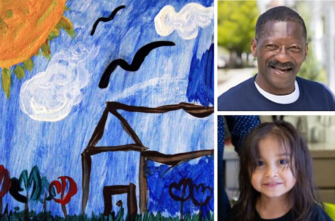 House Painting and faces from https://ccsww.org/catholic-housing-services/ Catholic Housing services of Western Washington. House, Child, Diverse, smile, painting